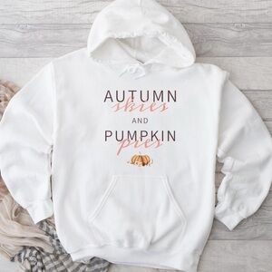 Autumn Skies Pumpkin Pies Sweater Hello Fall Sweatshirt Unisex Fall Sweater